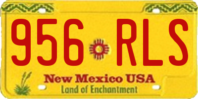 NM license plate 956RLS