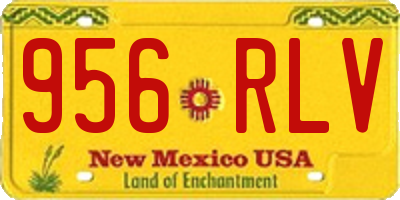 NM license plate 956RLV