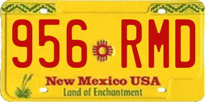 NM license plate 956RMD