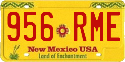 NM license plate 956RME