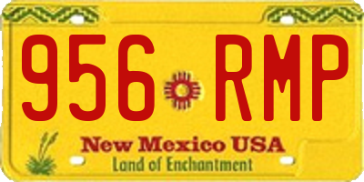 NM license plate 956RMP