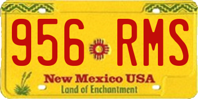 NM license plate 956RMS