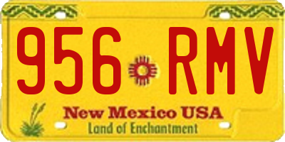 NM license plate 956RMV