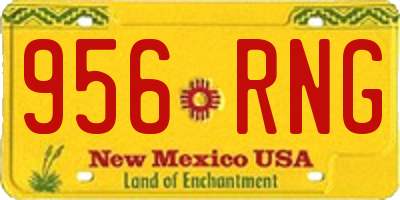 NM license plate 956RNG