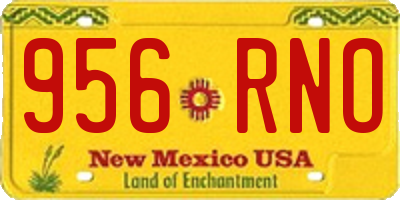 NM license plate 956RNO