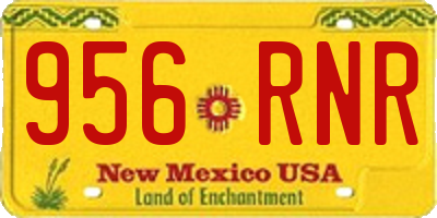 NM license plate 956RNR
