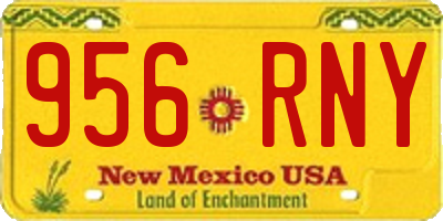 NM license plate 956RNY