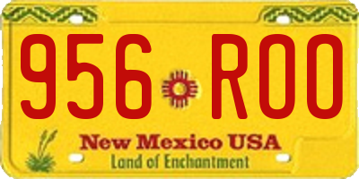 NM license plate 956ROO