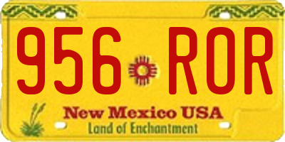 NM license plate 956ROR