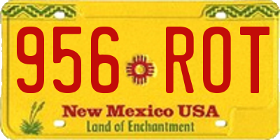 NM license plate 956ROT