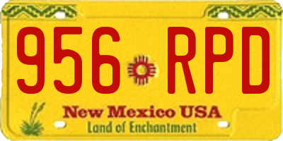 NM license plate 956RPD