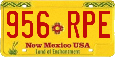 NM license plate 956RPE