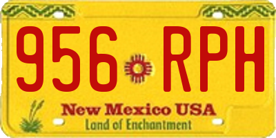 NM license plate 956RPH