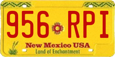 NM license plate 956RPI