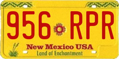 NM license plate 956RPR