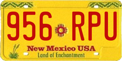 NM license plate 956RPU