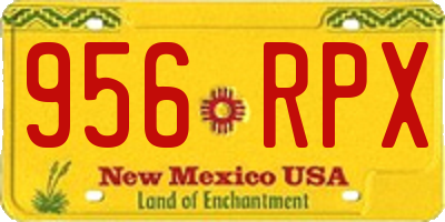 NM license plate 956RPX