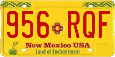 NM license plate 956RQF
