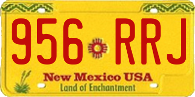 NM license plate 956RRJ