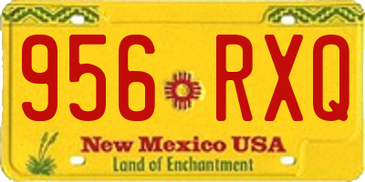 NM license plate 956RXQ