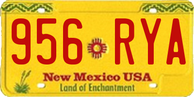 NM license plate 956RYA