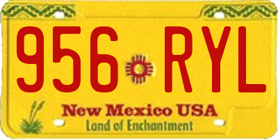 NM license plate 956RYL