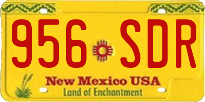NM license plate 956SDR