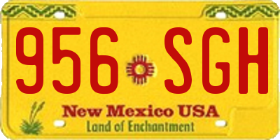 NM license plate 956SGH