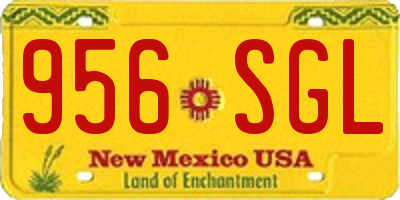 NM license plate 956SGL