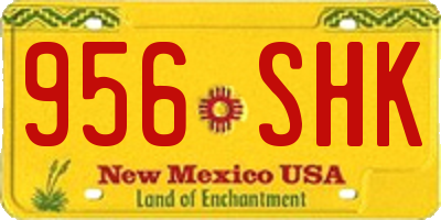 NM license plate 956SHK