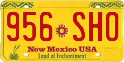 NM license plate 956SHO