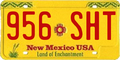 NM license plate 956SHT