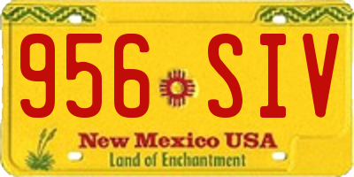 NM license plate 956SIV