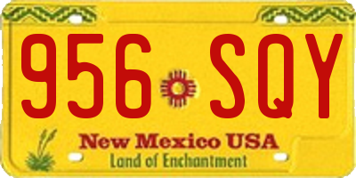 NM license plate 956SQY
