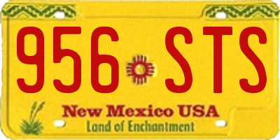 NM license plate 956STS
