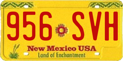 NM license plate 956SVH