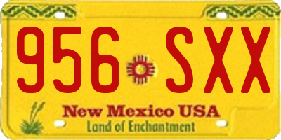 NM license plate 956SXX