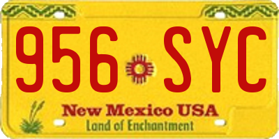 NM license plate 956SYC