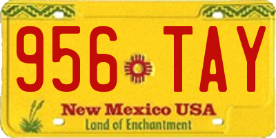NM license plate 956TAY