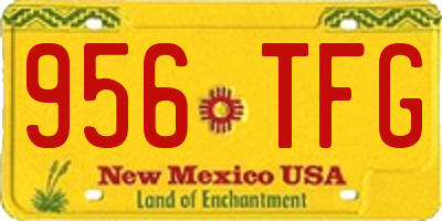 NM license plate 956TFG