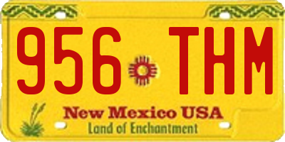 NM license plate 956THM