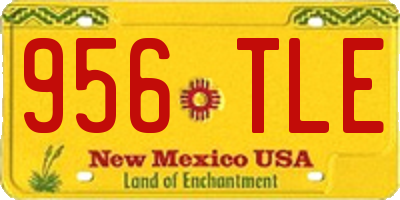 NM license plate 956TLE