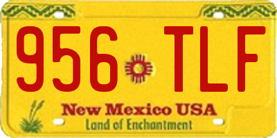 NM license plate 956TLF