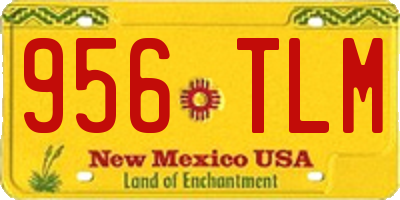 NM license plate 956TLM