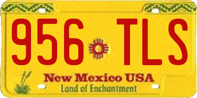 NM license plate 956TLS