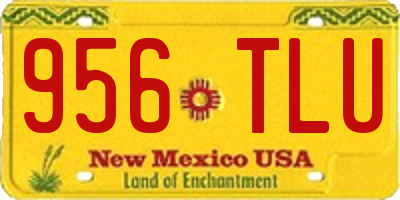 NM license plate 956TLU