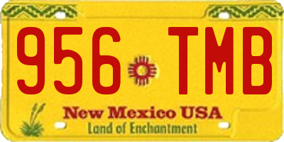 NM license plate 956TMB