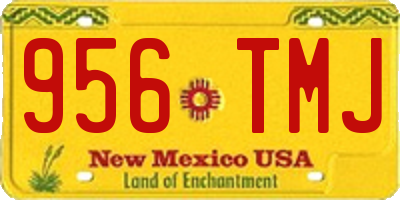 NM license plate 956TMJ