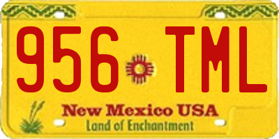NM license plate 956TML
