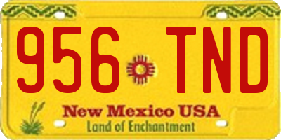 NM license plate 956TND
